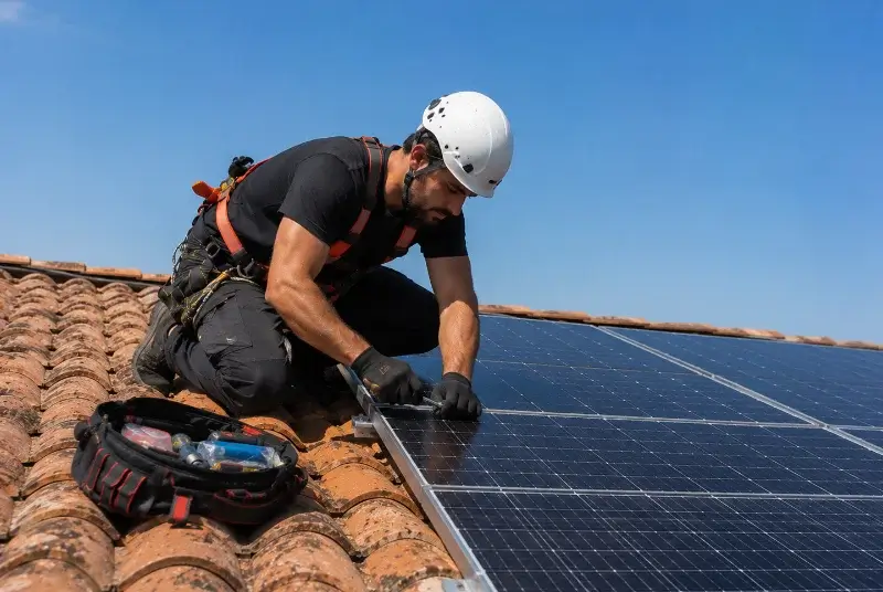 Maintenance et monitoring de panneaux solaires à Gailhan