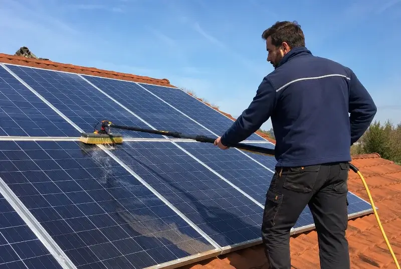 Nettoyage et entretien de panneaux solaires à Gailhan